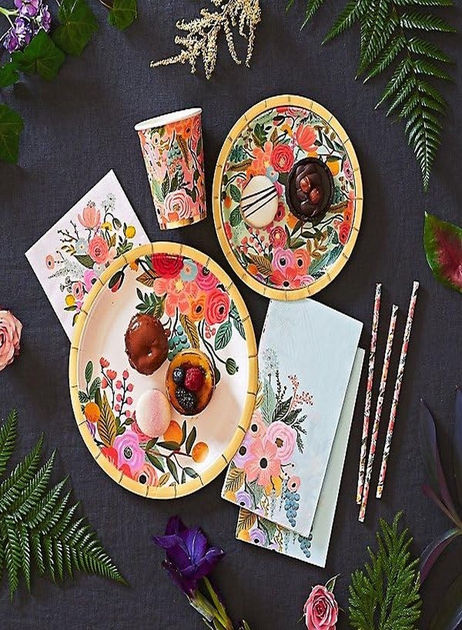 RIFLE PAPER CO. Garden Party Paper Straws, Set of 25, 7.5" L, Durable and Decorative Straws, Printed in Full Color, Matches Garden Party Occasions Set - Image 4